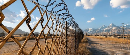 حصار کشی محوطه صنعتی شهرک شمس‌آباد